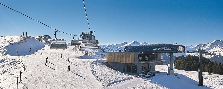 Bergstation der neuen TirolS Bahn am Reiterkogel