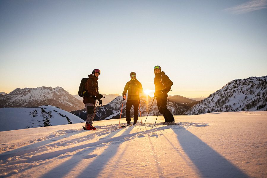 Kitzbüheler Alpen Lebenswegler Ben Kalra vor der Abfahrt (c) Daniel Gollner