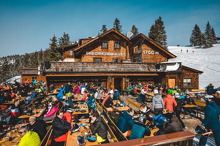 Brechhornhaus an der Gampenkogelabfahrt in der SkiWelt Wilder Kaiser - Brixental