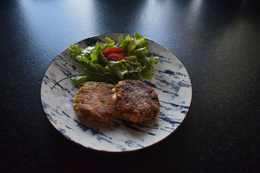 Mit Salat
