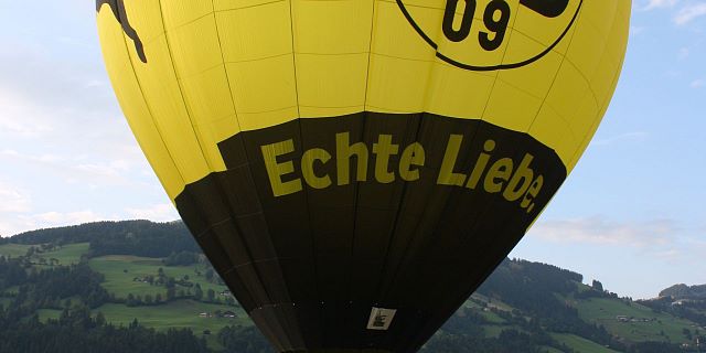 BVB-Heißluftballon in Westendorf