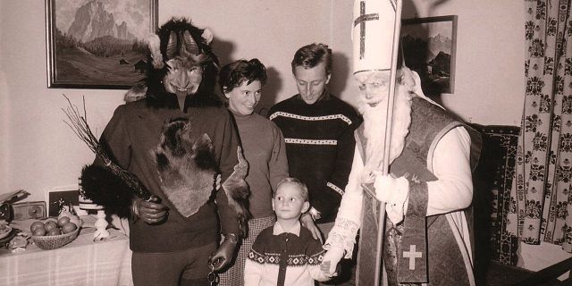 Der Schreiber dieses G’schichtls in jungen Jahren und teuflischer Not © Eduard Ehrlich