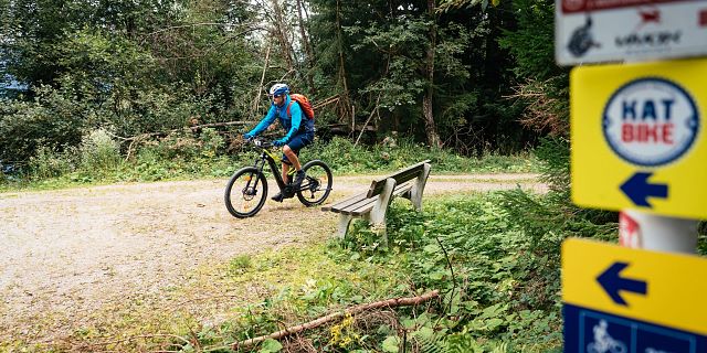 Kitzbüheler Alpen Hero Bike Patrick Ager unterwegs auf der KAT Bike Bonusetappe zur Möslalm in Wörgl c Daniel Gollner