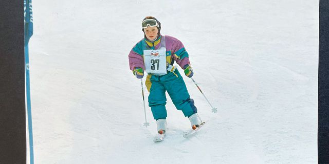 Stefan Grafl beim Kinderskirennen